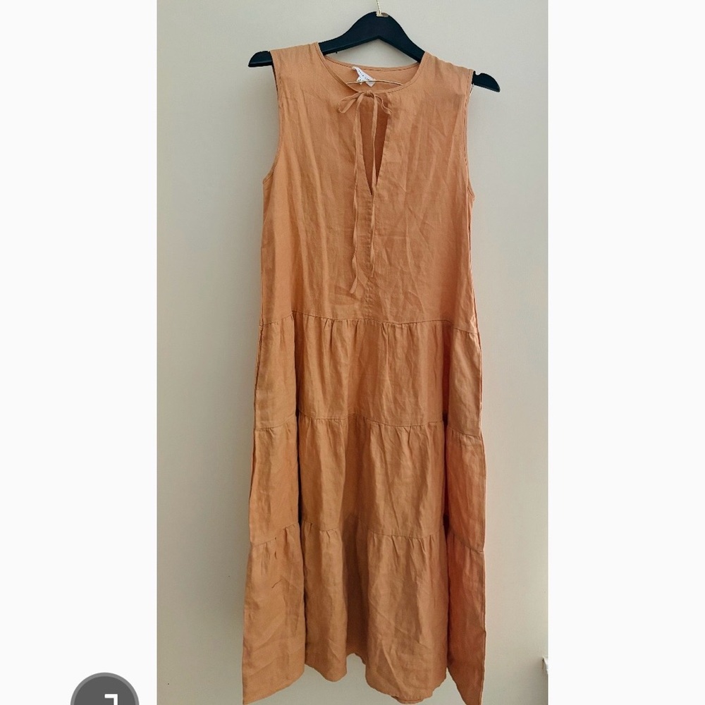 Anthropologie Little Lies Linen Dress